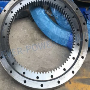 China Supplier Worm Drive Excavator Swing Circle Slewing Bearing Inner Outer Gear Stainless Steel Trailer Plastic Bearing Ring Manufacturer Industrial