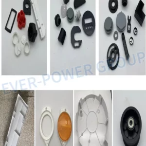Custom Injection Plastic Spare Parts, Plum Gear, Cushion, Coupling