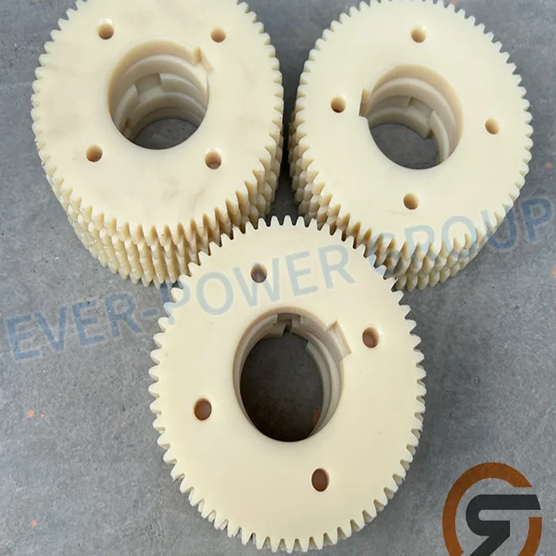 Custom Low Friction Wear Resistant Self Lubricating Plastic Gears Nylon Spur Gear Nylon Gear Special Shaped Parts
