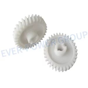 Custom Moulded Childproof High Impact Peek Plastic Double Spur Gear for Toy