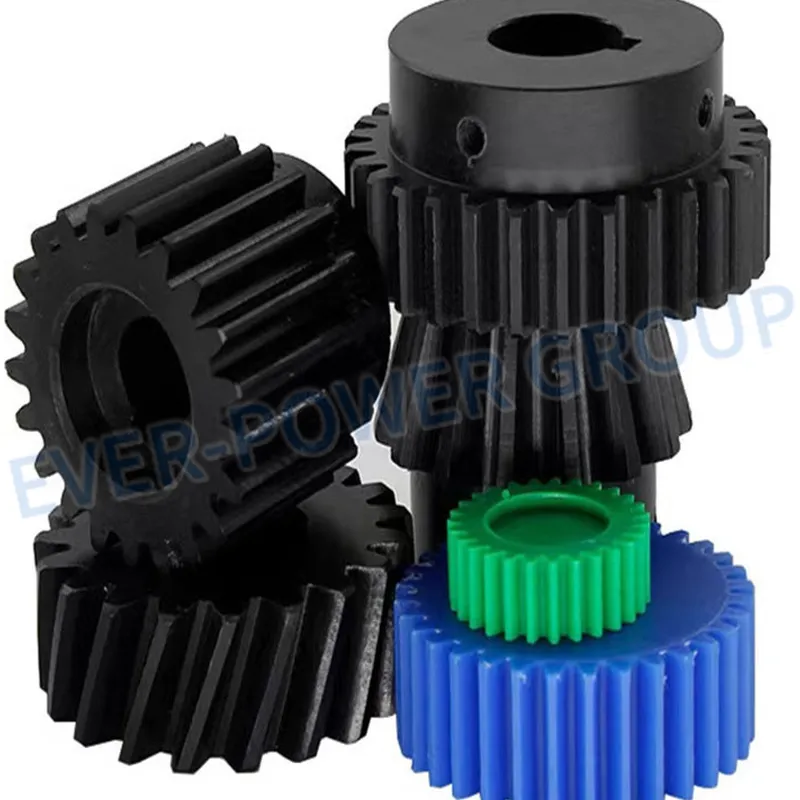Custom Plastic Nylon POM Spur Gear Wheel Engineering Plastic Parts POM Plastic Nylon Gear