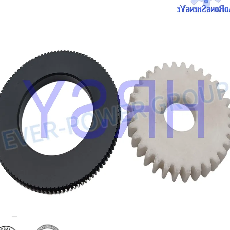 Custom Size White Black Plastic Pinion Gear
