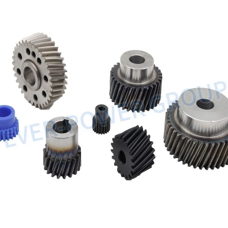 Custom Steel Stainless Brass Nylon Plastic POM Straight Spur Helical Bevel Worm Pinion Gear