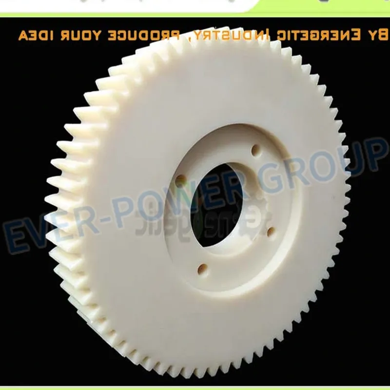Customized CNC Machine PTFE and Peek Plastic Spur Gear and Bevel Gear with High Abrasion and Corrosion Resistance