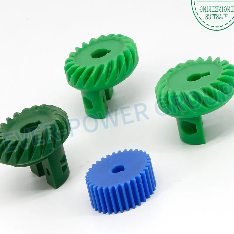 Oil-Bearing Transmission Parts Black Green Plastic Helical Gear