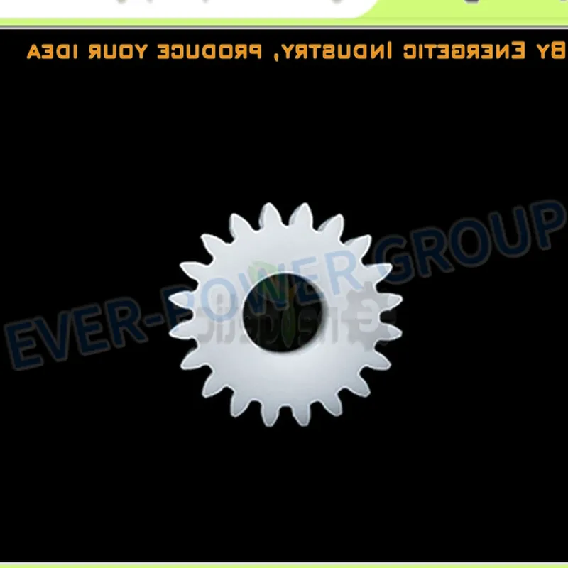 POM Nylon PP Plastic Injection Gears for Clock System, Machined Plastic Parts, CNC Plastic Machining, Milling Plastic Material