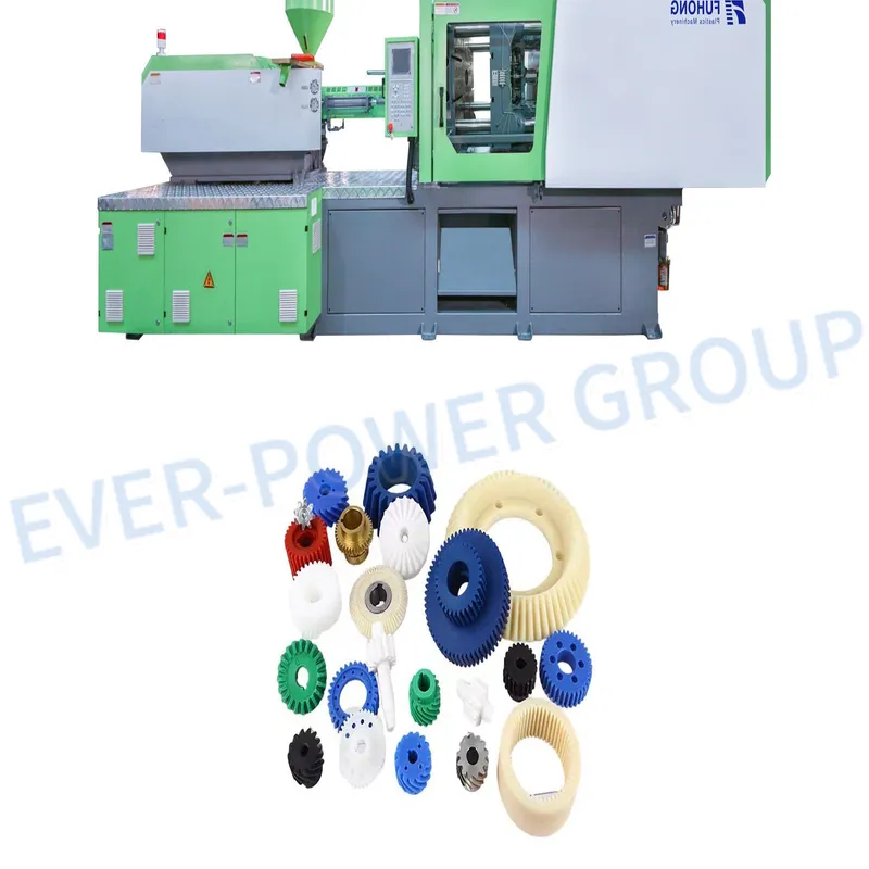 Plastic Parts Gear Making Mold Design and Customized 180 Ton Servo Injection Molding Machine