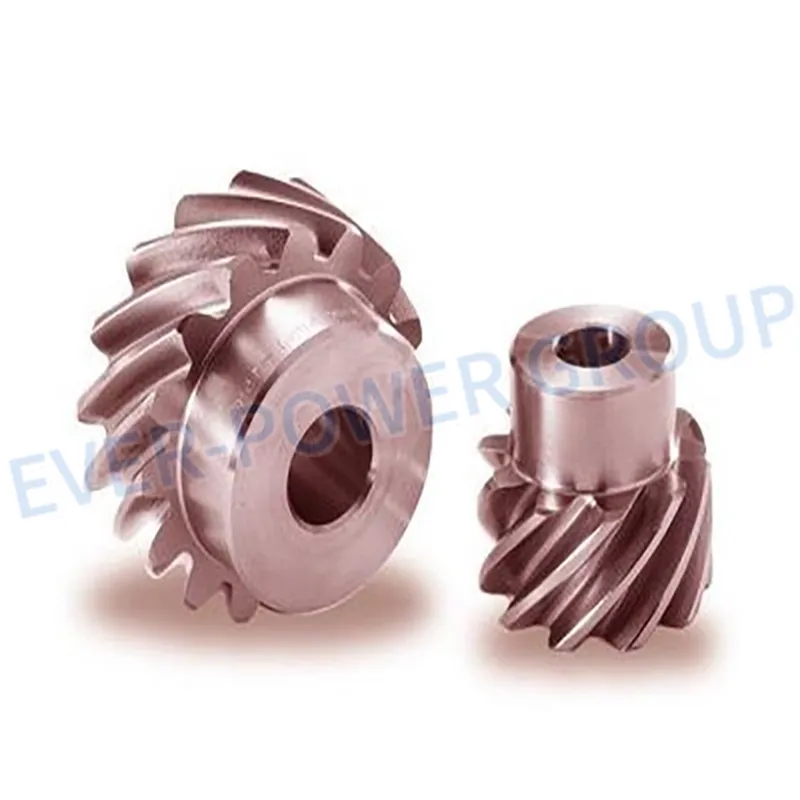 Screw Gear Spiral Bevel Hypoid Stainless Steel Aluminum-Bronze Plastic Spur Transmission Part Pressure Angle 20 Helix 45 Screw Gear High Quanlity Screw Gear
