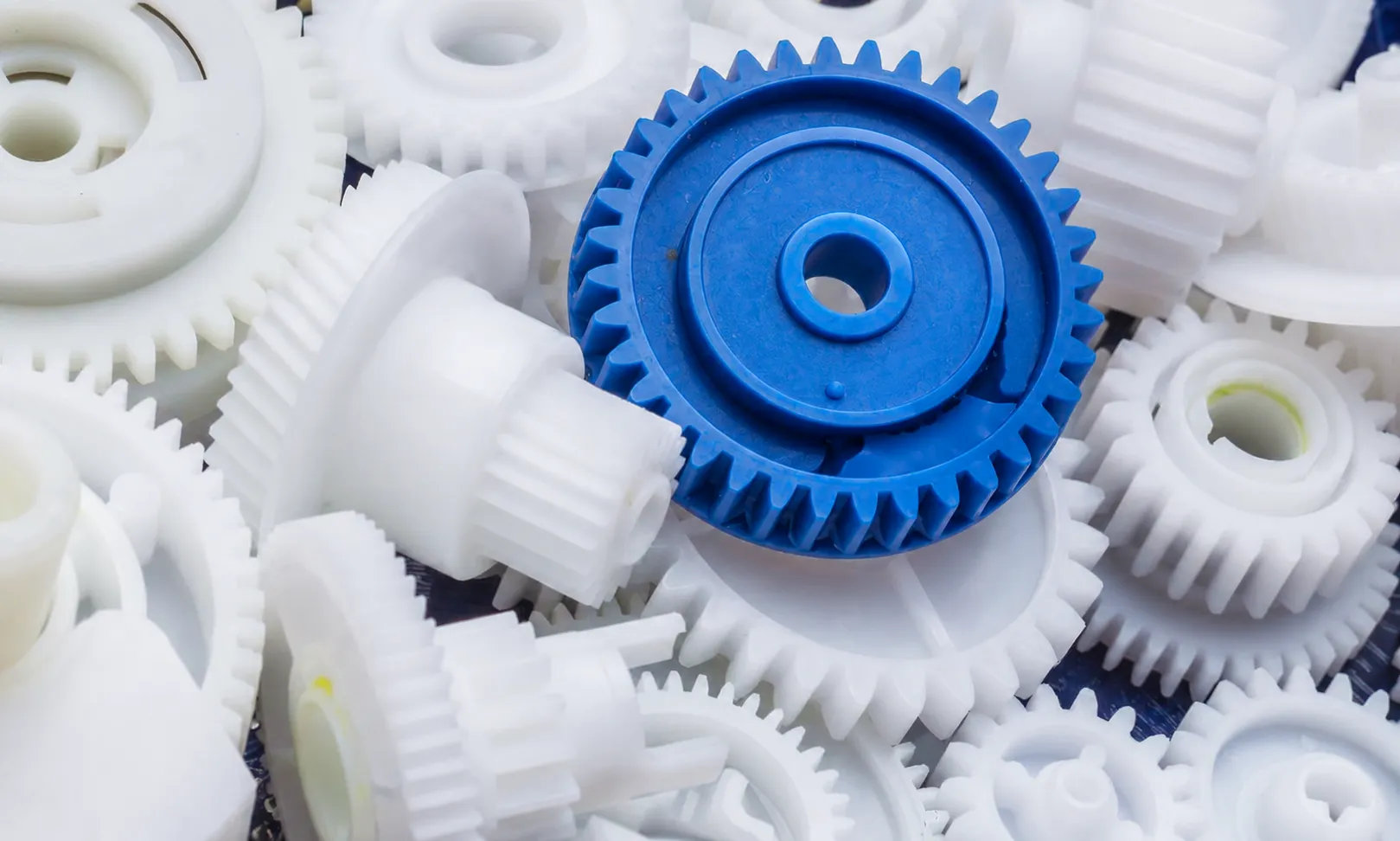 High-quality plastic gear components ready for assembly